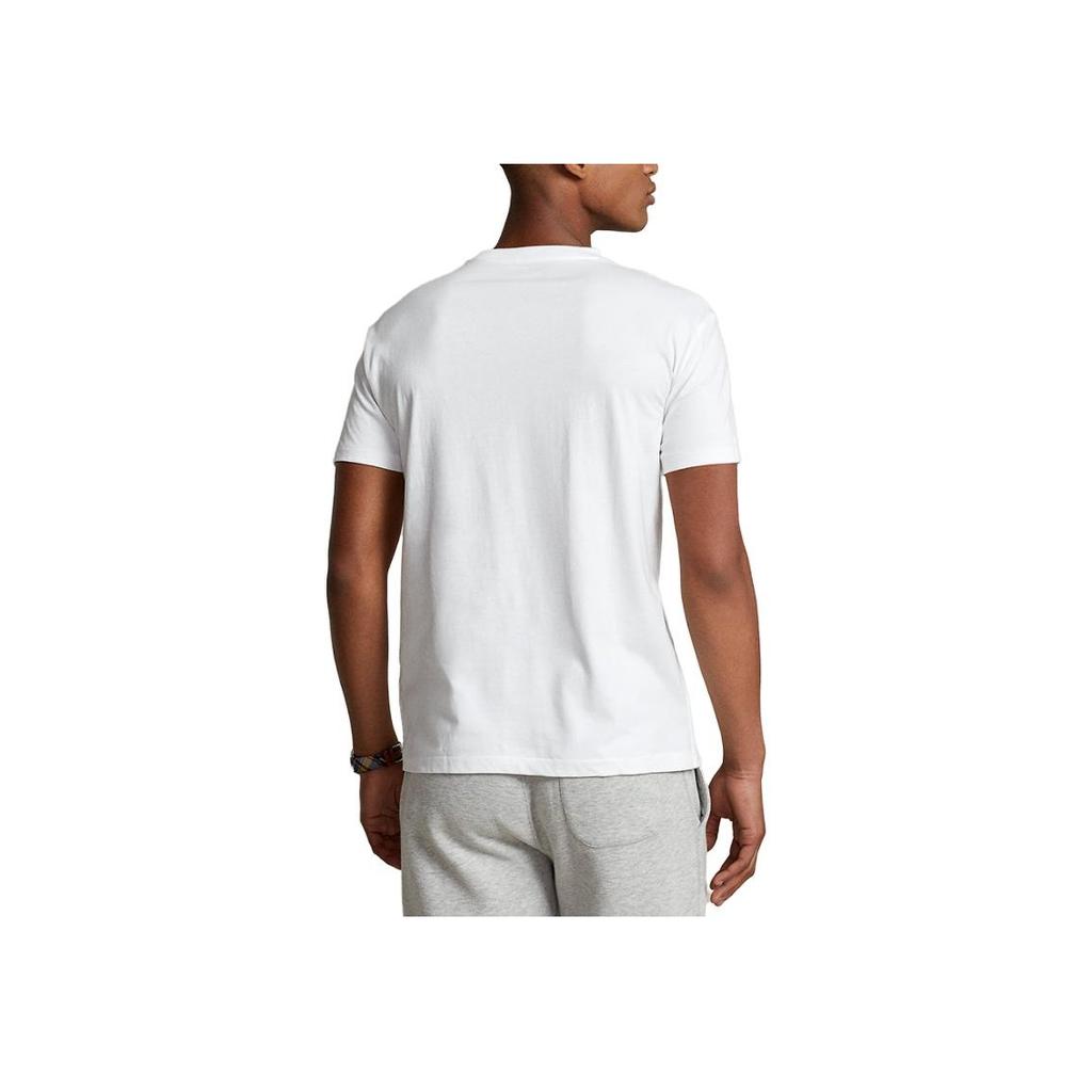 Polo Ralph Lauren Pony Embroidered Pullover Casual Short Sleeve T-Shirt Men T-Shirts White 710794518-001