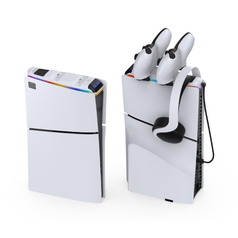 Twin Dock Charger Rack Dock Station Stand Holder Bracket Suitable For Slim Gaming Controller Gamepad Wireless Joystick
