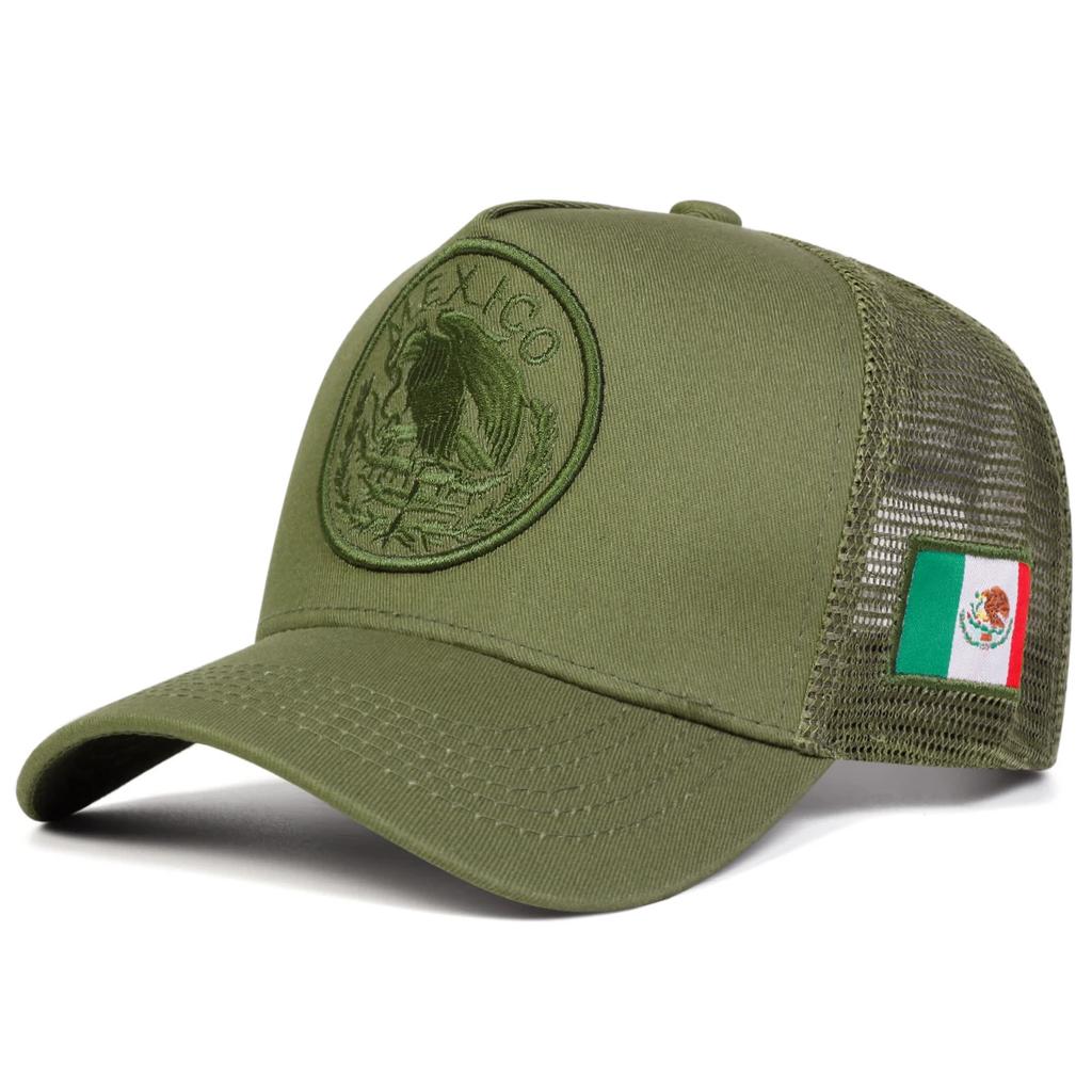 Net Baseball Stitching Embroidered Flag Mexican Neutral Gender Women Men For Caps Spring Summer Outdoor Adjustable Casual Hats Dad Hat Sunscreen