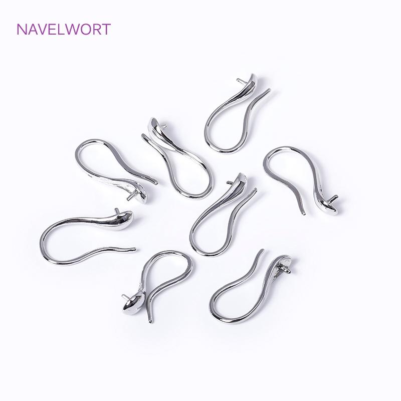 18K Gold Plated Brass Earring Hooks For Jewelry Making,Earwire,Earrings Hook Wire Mounting,DIY Earrings Making Accessories