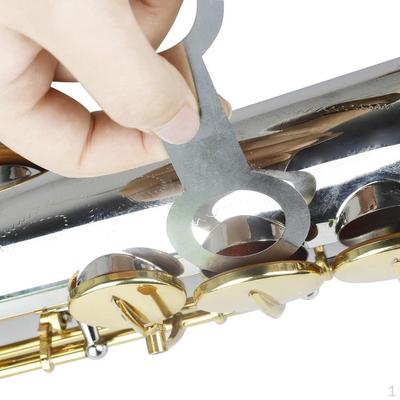 16 stücke/2 Set Edelstahl Saxophon Leder Pads Reparatur Werkzeuge Teile