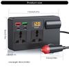 120W Car Power Inverter with PD 30W Type-C & USB-A Port DC12V-24V To 220V Car Plug Adapter Outlet Vehicle