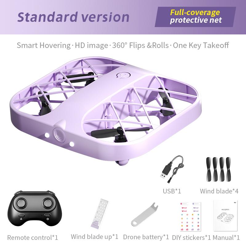 Mini Drone With 4k Professional Camera Air Hover 360° Roll Wide-Angle Camera Portable Long Life Remote Control Helicopter Toy