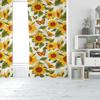 Set Of 2 Yellow Sunflower Butterfly Print Filter Curtain Digital Printing Suitable Living Room Bedroom Home Decoration For Area Made Polyester