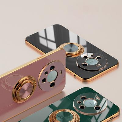 Luxus-Überzug Metallringhalter Telefonhülle für Huawei Honor X40 X40i X50 X50i X9B X9A X7A X8A 2023 Magic 5 Lite Pro Rückseite