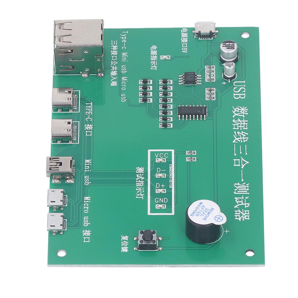 USB Cable Tester 3 in 1 Test Board Short Circuit Open Circuit Testing Module for Maintenance