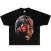 KAWHI LEONARD ROBOT Camiseta Cuadrada Vintage Camisetas de Baloncesto Oversize Streetwear Y2K