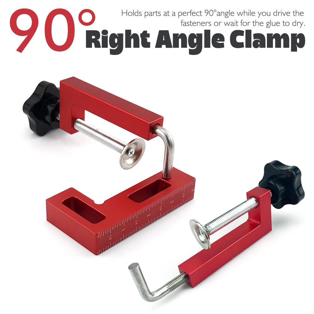 Aluminum Alloy Picture Frame Clamp with Woodworking 90 Degree Right-Angle Clamp Suitable for Cabinets, Frames, and Drawers
