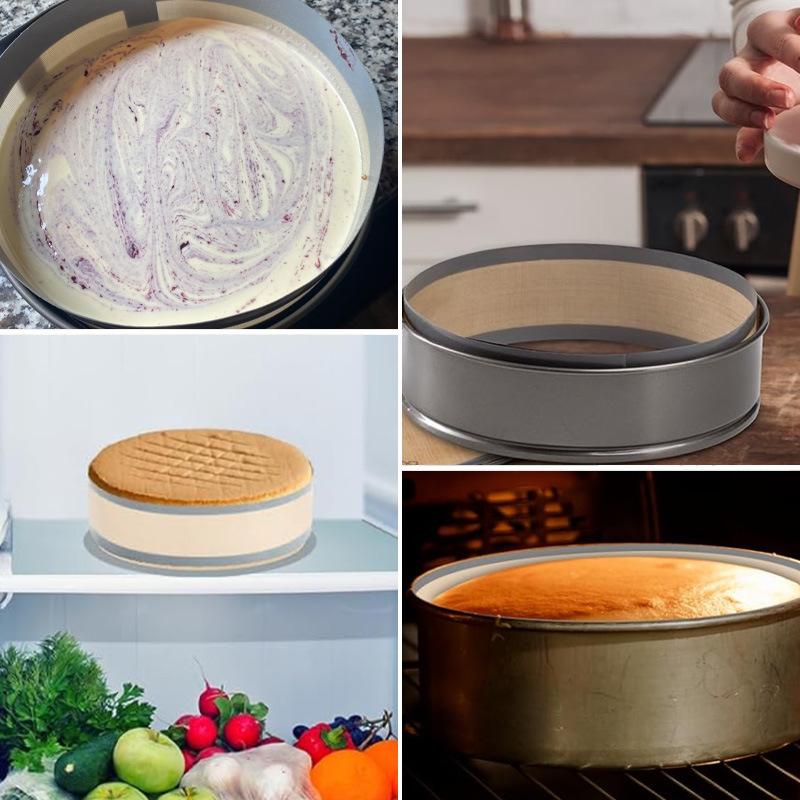 Silicone Round Baking Mat Air Fryer Oven Baking Sheets Non-Stick Baking Liners Reusable Bake Dish for Cake Pizza Pastry Cookie