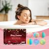 Christmas Bath Salt Balls, Bubble Shower, Fragrant, Moisturizing, Floral Scent, Long-lasting Fragrance, Gentle Plant-based Cleansing