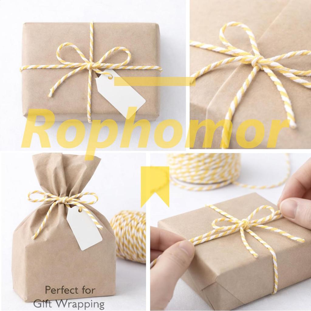 Cotton Cord Baker Twine Colorful Cotton Crafts Twine Macrame Cord String DIY Home Textile Gift Wrapping Wedding Decor