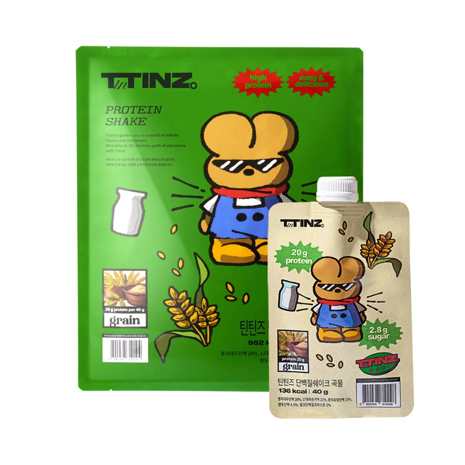 TinTINZ Protein Shake #Grain 40g*7ea 40g*7ea