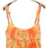 Diane von Furstenberg Silk Floral Cami One Piece 2 Orange Series Women Used