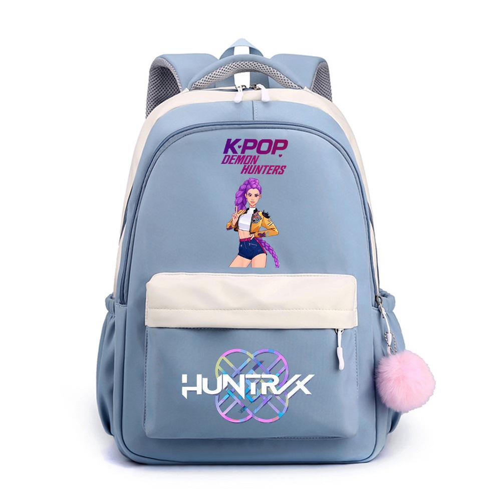 Anime Net Cute K-Pop Printed Backpack for Teenger Student Girl Boy Schoolbag Bookbag Kid Gift Women Large Capacity Waterproof Travel Bag Mochila
