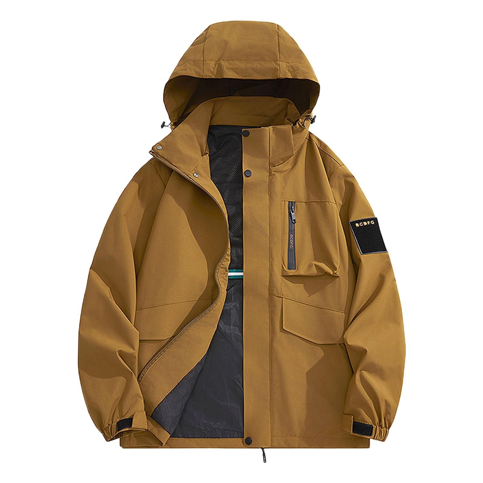 

Men s Casual Sports Jacket Waterproof Lightweight Hooded Hiking Golf Raincoats With Pockets XXXXL