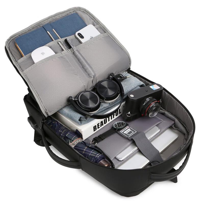 LIDU Men's Convertible Business Laptop Backpack