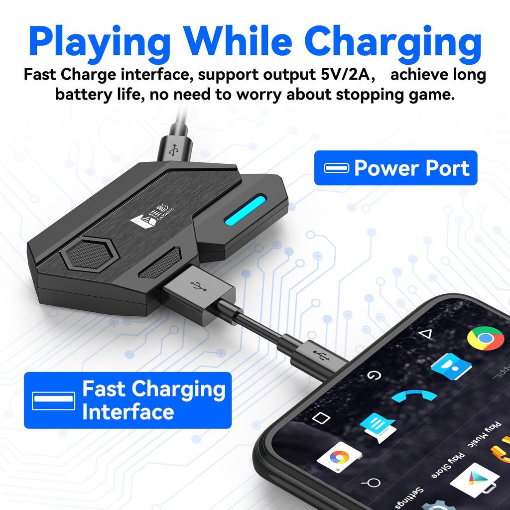 Conjunto de Controlador de Jogo Móvel 5 em 1 Jiaying MIX SE+ para Android