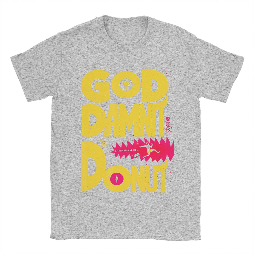 Verdammt Donut Lustiges Buchliebhaber T-Shirt Sommer Neuheit T-Shirts Herren Reiner Baumwolle O-Ausschnitt Übergroßes Oberteil T-Shirts Kurzarm Oberteile