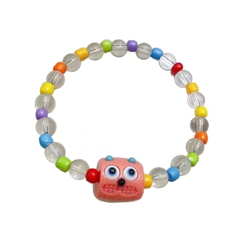 Handmade Stretch Hand Chain Crystal Monsters Bead Wristband Women Girl Jewelry 1