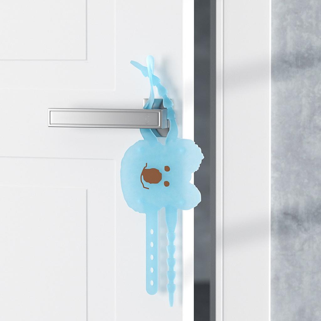 Silikon Tyst Dörrmatta Stängningsdämpare Ljuddämpande Låshylsa -kläm Handlås -kollision Dörrklämma Pad