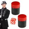 Magic Dice Game Funny Dice Toy Fun Kids Prank Gag Gift, Easy Close-Up Trick Props for Magic Show Practical Jokes