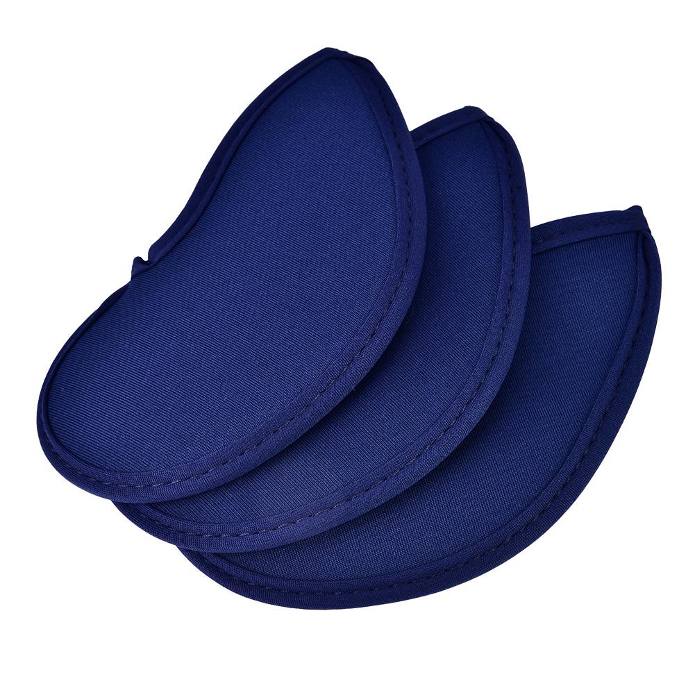 10Pcs Neoprene Iron Cue Head Cover with Number Letter(Black)