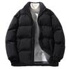 Men's Stylish Winter Stand Collar Cotton Padded Jacket - Warm, Versatile, Thickened Coat for Autumn and Winter