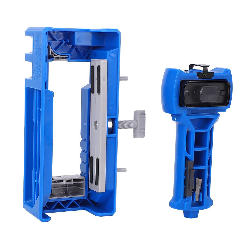 Blue Door Hinge and Latch Installation Kit Plastic Door Hinge Mortiser Template for Accurate