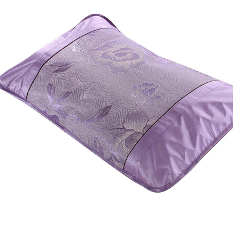 1Pc Ice Silk Breathable Polyester Fibre Summer 48x74CM Washable Pillowcase Cool Bedding Household Pillow Cover Comfortable