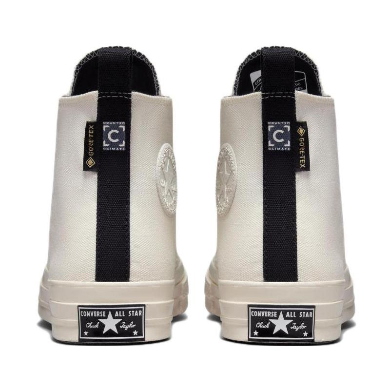 Converse Chuck Taylor All Star 1970s Counter Climate GORE-TEX Trendy Versatile High-Top Canvas Shoes Unisex Off-White.