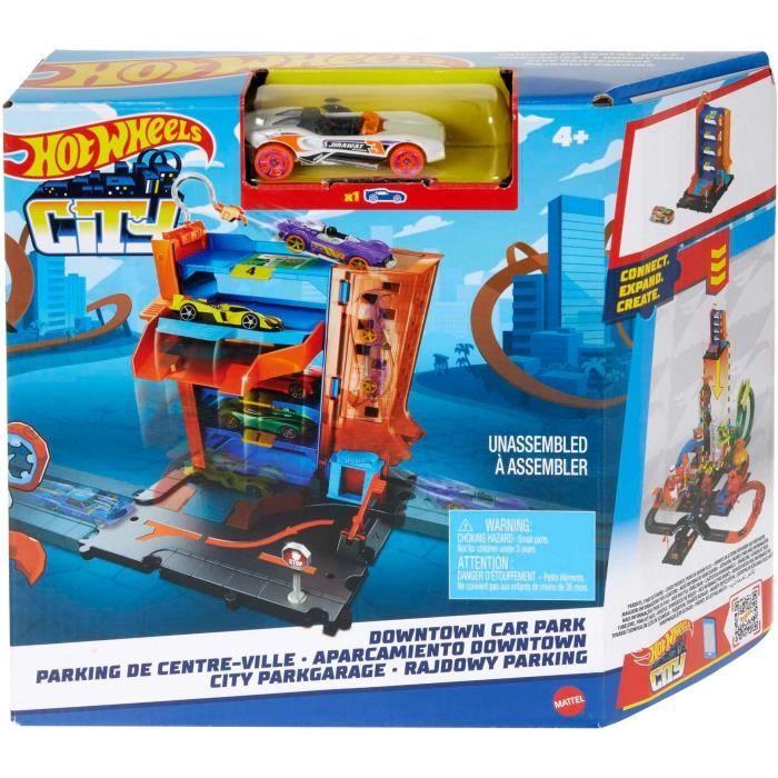 Hot Wheels City Rally Set Parking + Véhicule - Mattel - Jouet En Plastique - Pour Enfant De 4 Ans Et Plus