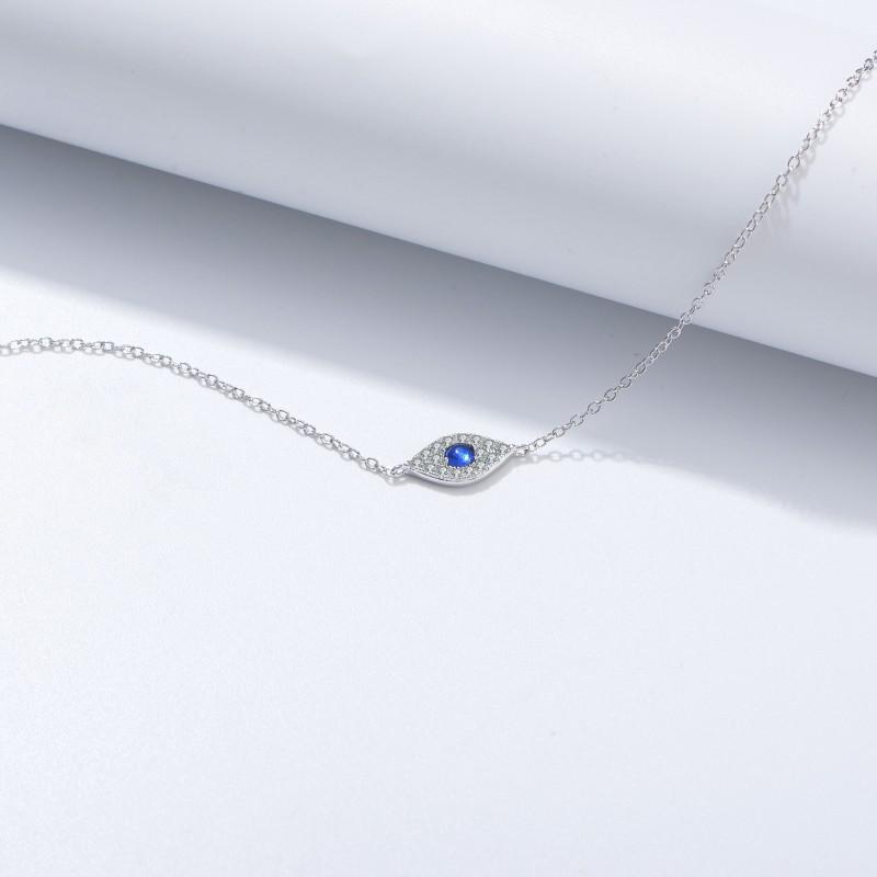 Evil Eye Micro Pave Zircon Bracelet Women Vintage High End Jewelry