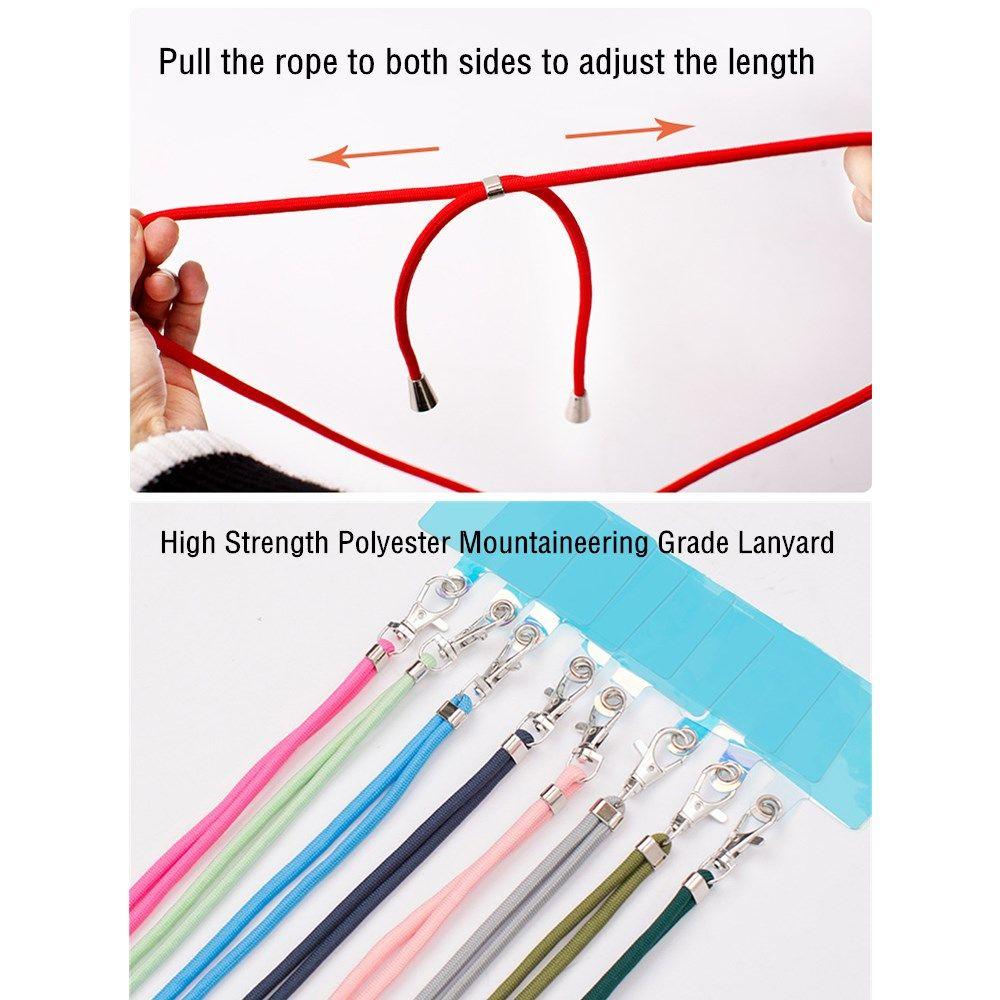Languettes D'attache Pour Téléphone – Lot De 8 Avec Anneaux Métal Et Adhésif Transparent, Compatibles Plupart Smartphones