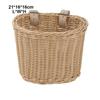 10 Colors Kids Bike Basket Rattan Wicker Retro Woven Bicycle Basket  Bicycle Accessories