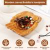 Holzgeschnitzte Hand Dekorative Schale Tisch Ästhetik Kristallsteine Handhalter Vielseitige Kristallopfergabe Hand für Eingangsbereich