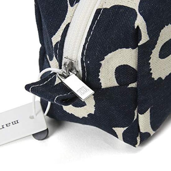 Marimekko Mini Unikko Pouch, Tise, CottonDark Blue, 70531-851 [Used]