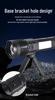 High-Brightness Long-Range Rechargeable LED Zoom Flashlight with White Laser and Digital Display for Outdoor Use