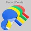 4 Pieces Children Pp Ping Pong Paddles Beginner Rackets Random Assorted Colors