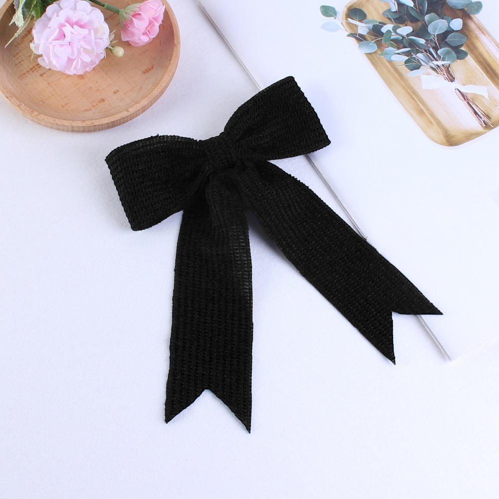 Elegant Satin Bow Hair Claw, Simple Stylish Hair Clip for Women чёрный