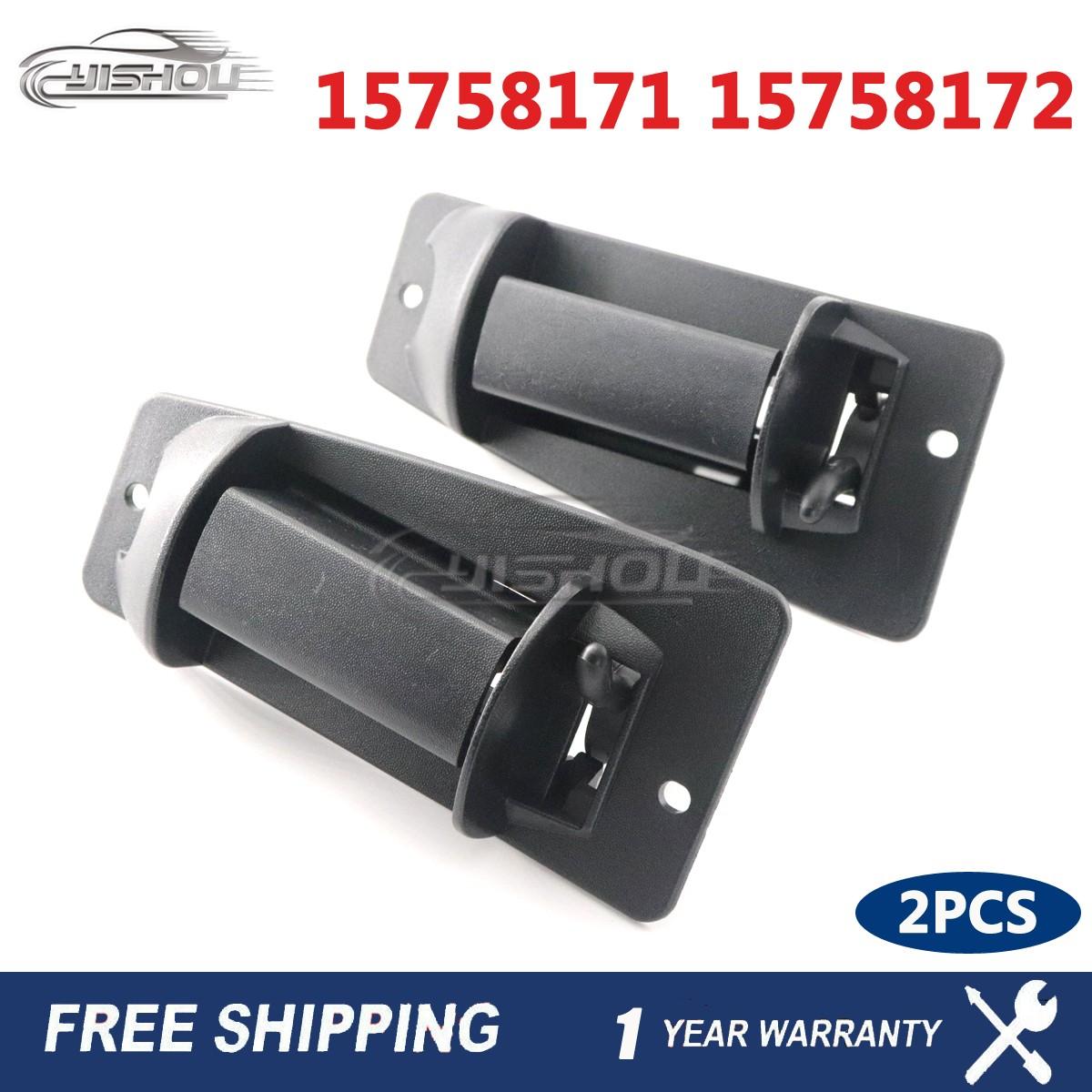For 99-07 Chevy Silverado GMC Sierra Extended Cab Rear Outside Door Handle Pair