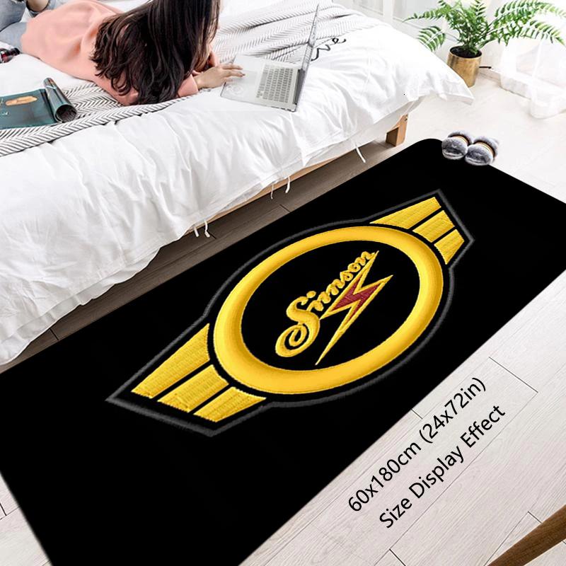Floor Mat Simsons Motor Non-slip Foot Rug for Entryway Hallway Carpet Kitchen Water Absorbed Rugs Fluffy Bedside Mats Home Decor