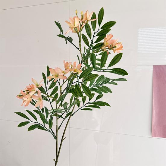 Locust Tree Branch Fake Silk Leaves 38 Flower with Inch Long Faux Pagoda Tree Stem