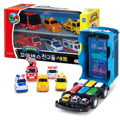 

[pororomall] Tayo The Little Bus Mini Car Carrier & 6 Friends Mini Car Set
