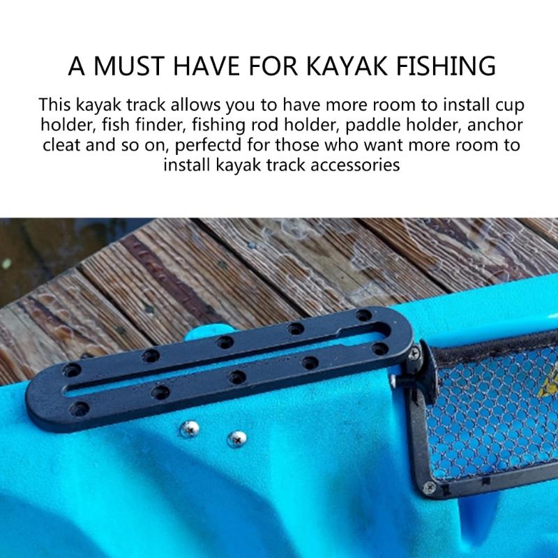 Kayak Mount Track For Rod Holder, Kayak Paddle Holder Clip Kayak Rail Mount Track Mount Accessory For Paddle Holder Clip