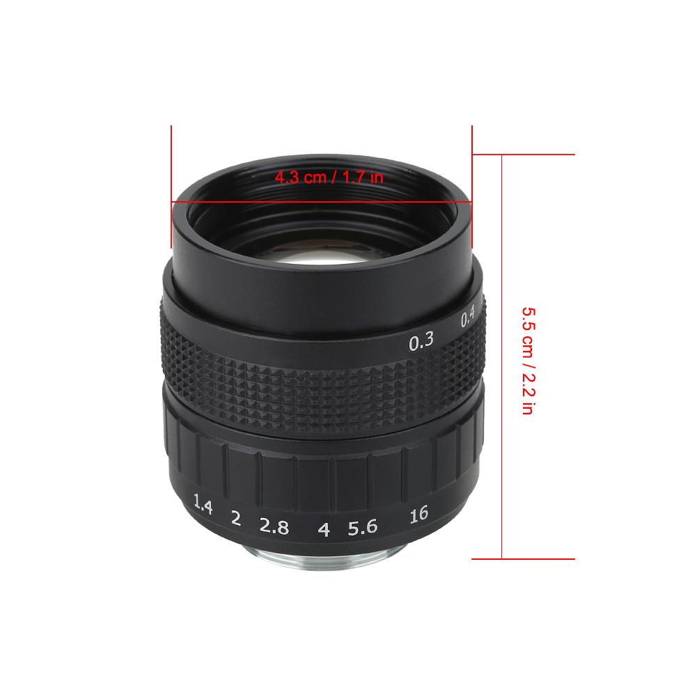 50mm f 1.4 Closed Circuit TV Television Lens Photography Camera Accessory