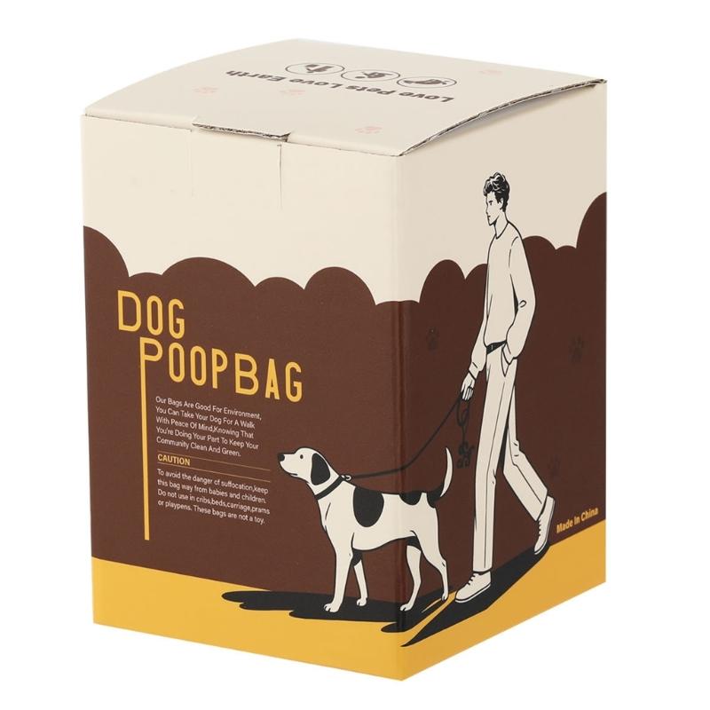 Portable Dog Waste Bag Dispenser Poop Bag with Milk Fragrant Easy To Carry Fit Any Dog Bags for Poop