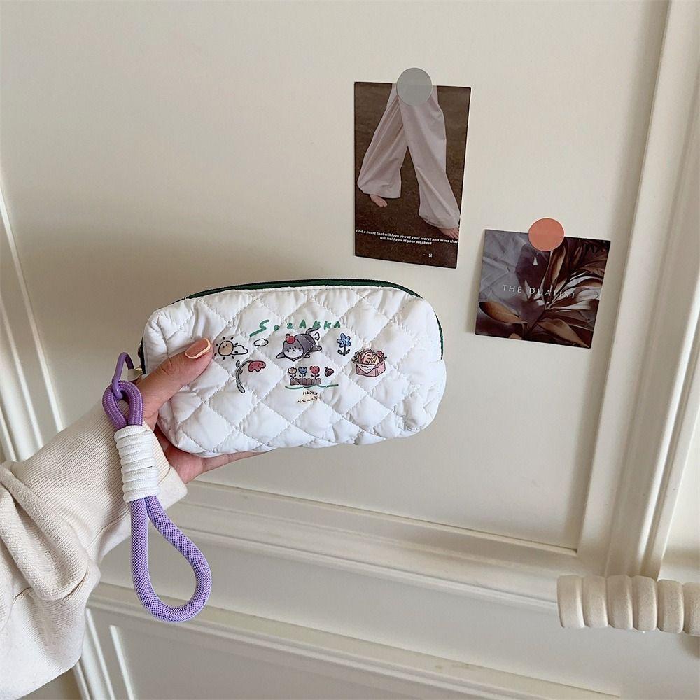 

Cartoon Makeup Bag Pen Case Storage Organizer Professional Toiletry Storage Coin Bags style 1