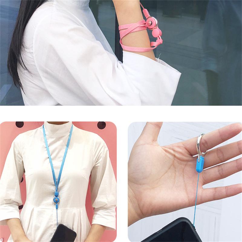 Wielofunkcyjne Paski do Telefonów Komórkowych Lina Odpinany Obrotowy Pierścień Smyczy Dekoracja Paska na Szyję Dla