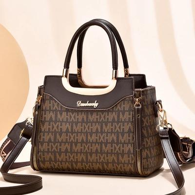 High Quality Letter Printed Crossbody Bag New Large Capacity Women'S Handbag Luxury Brand Designer Shoulder Bag Simple Tote Bag