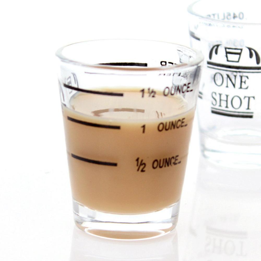 Coffee Heat-resistant Heavy Duty Bar Accessories Measuring Cup Bartender Tools Jigger Shot Glass